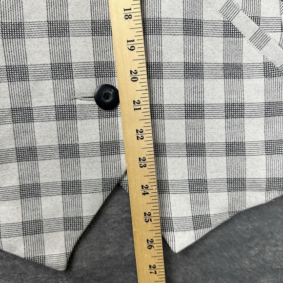 Cabi Valentina Peplum Jacket Size 10 Jersey Ponte Knit Checkered Blazer EUC‎ - Picture 12 of 15